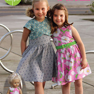 Sew Baby - Lily Dresses & Matching Doll Dresses Printed Pattern