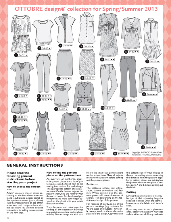 Sew Baby - Ottobre Women's Design's Spring 2013