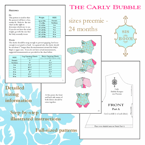 Sew Baby - Carly Bubble Romper by Sis Boom